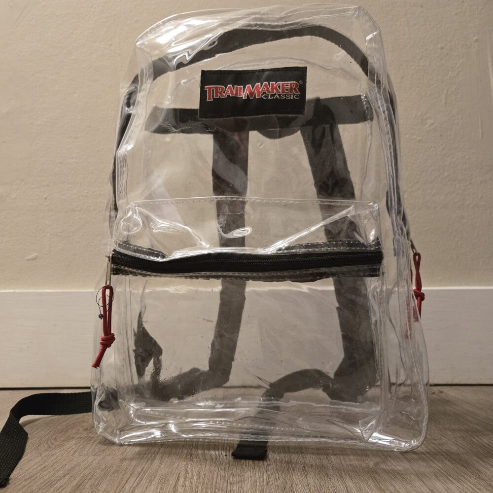Trailmaker Classic Clear Backpack – Transparent & Lightweight 🎒